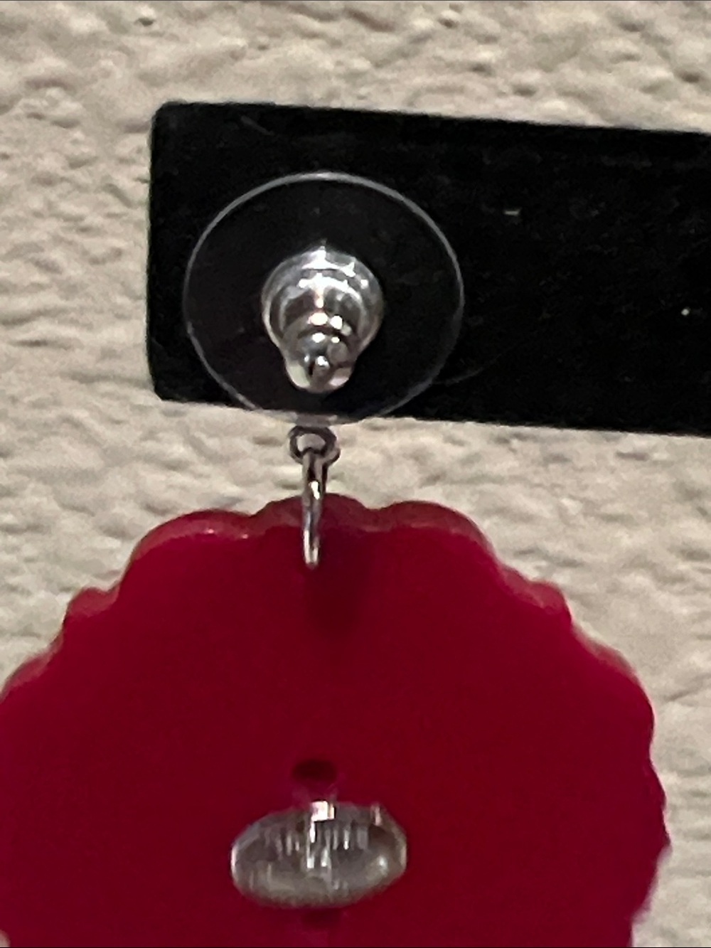 Torina Tarantino Red Framed Dorothy Wizard of Oz Portrait Drop Earrings - Picture 5 of 6